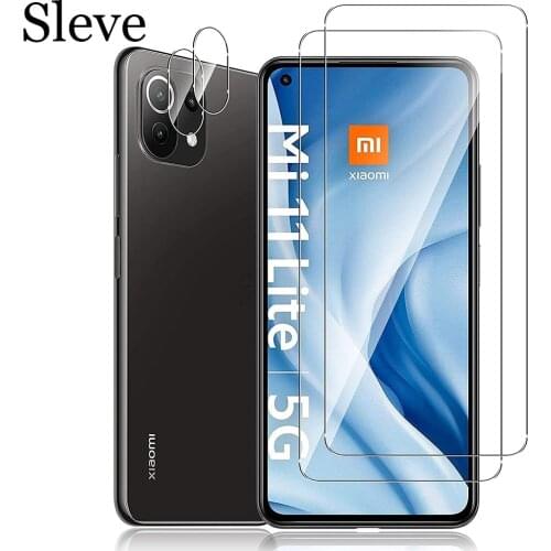 2.5D 9H Tempered Glass For Xiaomi Mi 11 Lite Poco F3 GT Screen Protector Glass For Xiaomi Poco M3 Pro 11i 11X Protective Glass