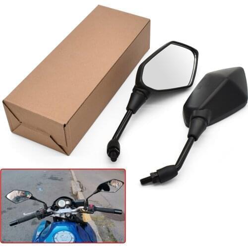 1 Pair Motorcycle Rear View Mirrors For KAWASAKI KX65 KX85 KX125 KX250 KX250F KX450F KX100 10mm 8mm Back Side Convex Mirror