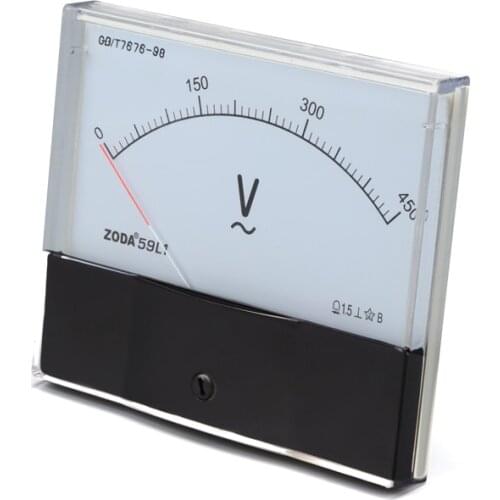 1PC 59L1-V 250V 450V AC Direct Analog Meter Panel Gauge AC Voltage Current Meter 120*100MM Voltmeter Voltimetro Pointer