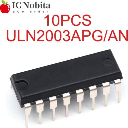 10PCS ULN2003APG ULN2003AN DIP-16 ULN2003A ULN2003 Interface Driver Transceiver New