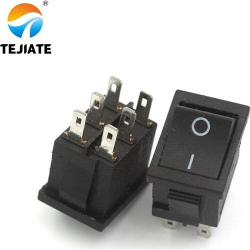10PCS Boat-type Switch KCD1-1 Water Dispenser Ship Shaped Rocker Power Button Toggle Microswitch 6 Feet 2/3 Gear