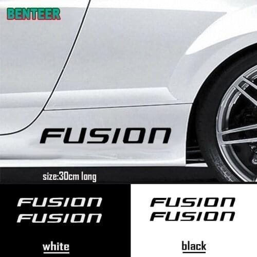2pcs/lot Reflective car body sticker For Ford Fusion