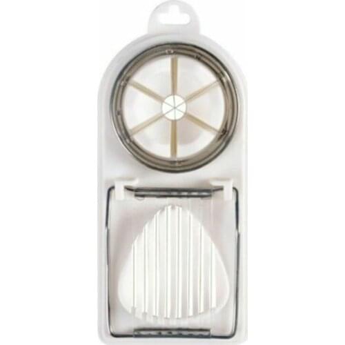 2 in 1 Steel New Tool Slicer Kitchen Stainless Chopper Function Cutter Egg Slicers