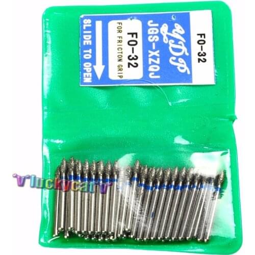 50Pcs/ Bag Dental Diamond FG High Speed Burs For Polishing Smoothing 1.6MM F0-32