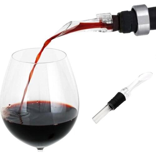 1pc Acrylic Aerating Pourer Decanter Wine Aerator Spout Pourer New Portable Wine Aerator Pourer Wine Accessories