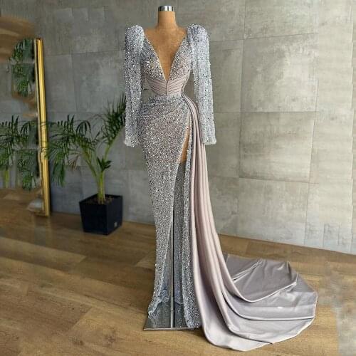 Elegant Evening Gowns Off Shoulder Long Sleeves Appliques Prom Dresses With Lace Applique Custom Made Formal Party Gowns
