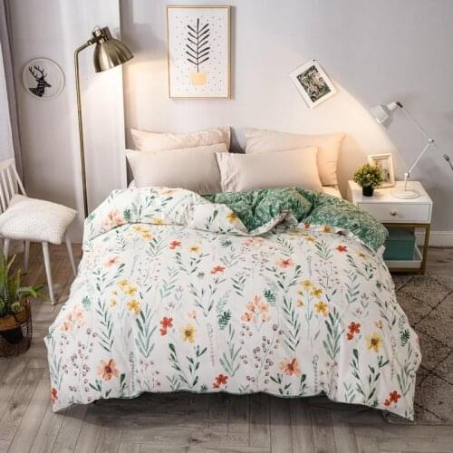 Bonenjoy-100% Reactive Print Cotton Duvet Cover, Nordic Style Clothing, King Size, dekbedovertrek, 240x220, 1pc