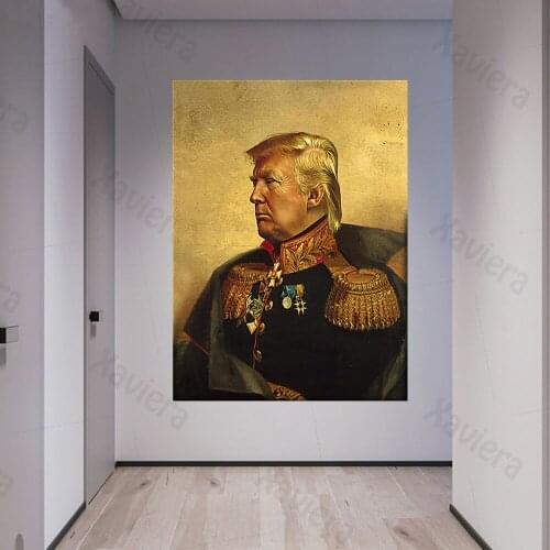 Donald Trump Hd Portrait Print Picture Art Poster Work U.s. President Canvas Painting Modern Family Living Room Wall Decoration