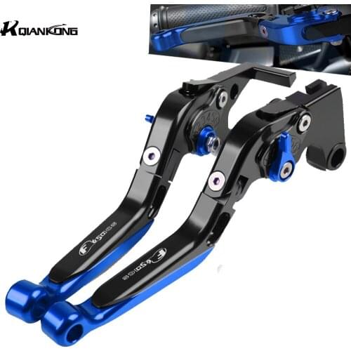 F650CS LOGO Motorcycle Adjustable Brake Clutch Levers Handle Handbar For BMW F650CS SCARVER 2000 2001 2002 2003 2004 2005 2006