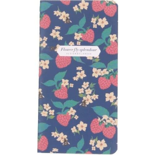 48K Strawberry Pocket Notebook Mini Cartoon Notebook Notepad Papelaria Escolar 173*90mm, 24 sheets/ 48 pages