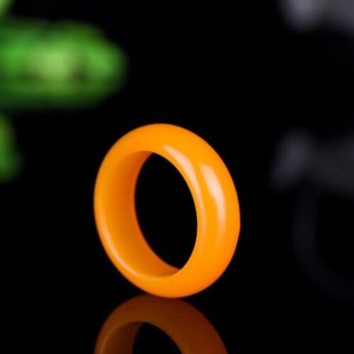 Natural yellow jade rings real stone jade ring add certificate jadeite jade for men rings for women nickles women jade jewelry