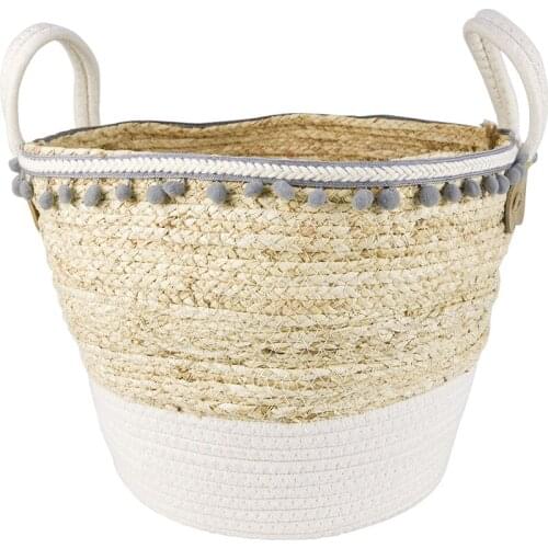 Corn Husk Straw Woven Coarse Cotton Cotton String Woven Basket Childrens Toy Clothes Clothing Socks