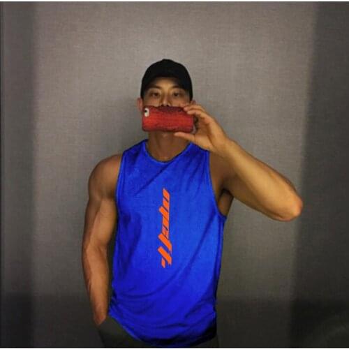 Mens Fashion Training Wear Summer Sleeveless Vest Singlets 6 Colors plus size Loose Mens Male Causal Vest Stringer Tops