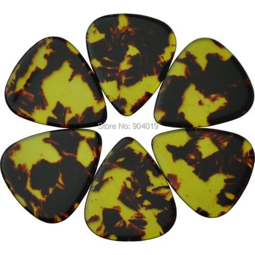 Lots of 50pcs Extra Heavy 1.5mm Blank Guitar Picks Plectrums Brown Tortoise For Electric guitar bass