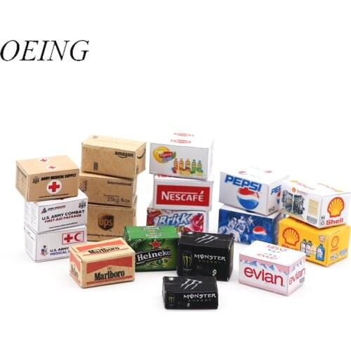 MINI RC Modern Decorative Accessories Orlandoo Hunter 1/35 &1/32 Drink Beer Military Medical First Aid Carton Mood Condition