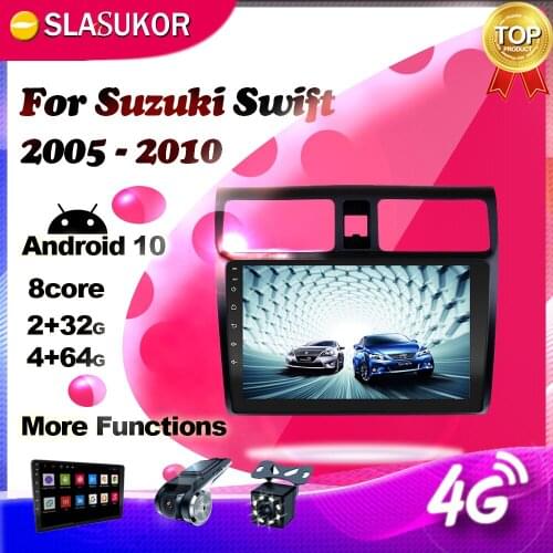 Android Multimedia Video Player For Suzuki Swift 2005 2006 2007 2008-2010 2G+32G DSP Car Radio Navigation GPS No 2 din DVD