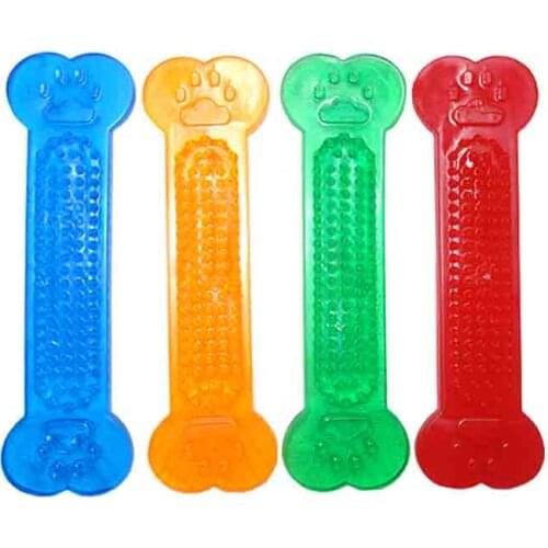 Soft Bone Shape Molar Cat Toys Puppy Pet DogTugging Rubber Chew Dogs Supplies