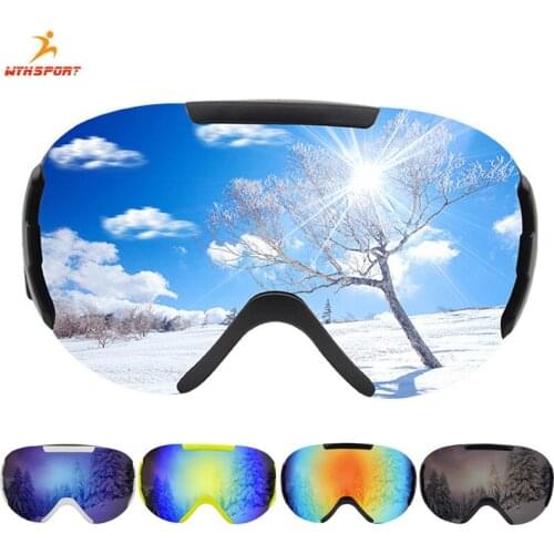 2020 New Double Layer Polarized Lens Ski Goggles Anti-fog UV400 Skiing Snowboard Goggles Men Women Ski Glasses Eyewear