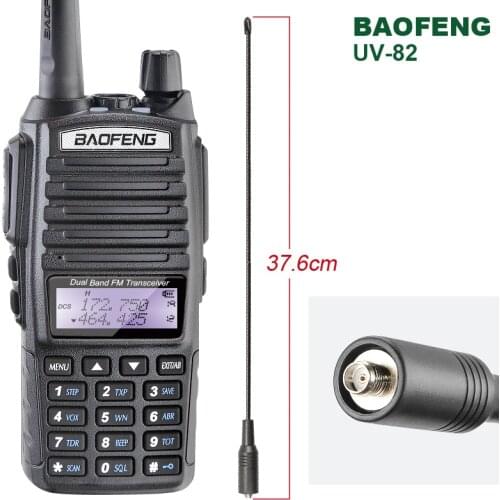 Brand New Original Dual Separate PTT 5W RX/TX 136-174/400-520MHZ Two Way Radio BAOFENG UV-82 with NA-771A Antenna