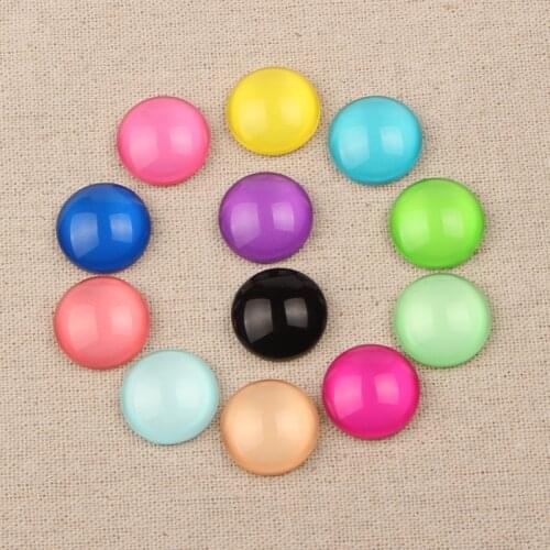 Onwear 20pcs Handmade Mix Round Dome Pattern Photo Glass Cabochon 20mm diy flat back image cameo jewelry bracelets findings