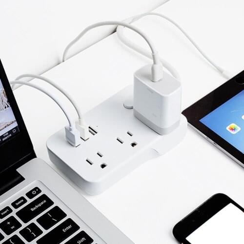 Wholesale Power Strip Surge Protector with 3 AC Outlets and 3 USB Charging Ports for Smartphone Tablets Home Office Hotel