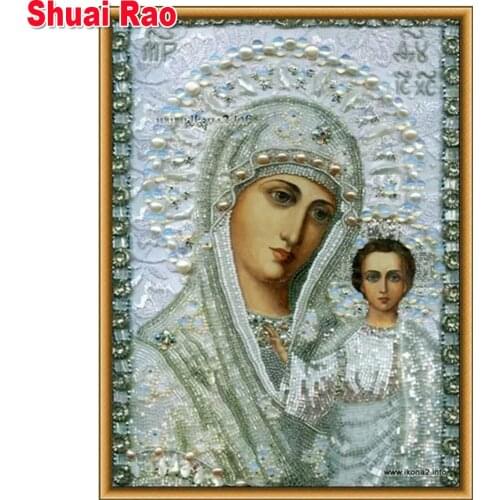 Kazan Icon of the Virgin puzzle mosaic painting diamond painting full,square,round diamond embroidery handwork,Prayers