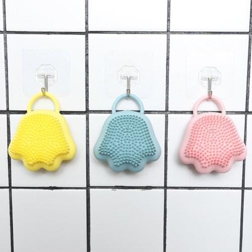 Pet Grooming Scrubber Paw Shape Shower Brush Dog Massager Brush Cat Comb for Bathing Floating Hair Remove Silicone Brushes