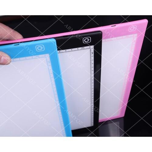 A4 with scale LED light tablet pad USB electronic light box tool diamond painting cross stitch tool embroidery accessories