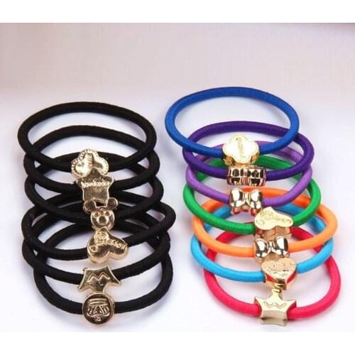 10 Pieces Women Girl Hairband Rubber Elastic Hair Bands Girl Hair Accessories Ladies Hair Band