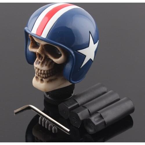 Car Gear Shift Knob Helmet Skull Head Style For Universal