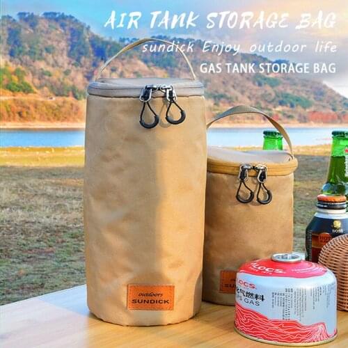 Gas Tanks Storage Bag Protable Round Chain Handle Camping Multi-function Canister Cover Protector Outdoor Equipment Travel Kit