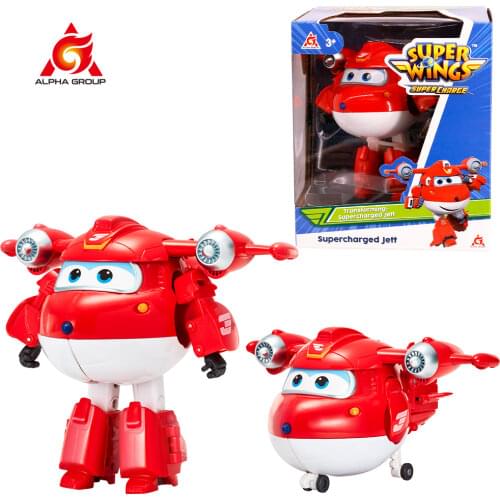 Super Wings 5'' Scale BIG SIZE Deformation Transforming Airplane Robot Action Figures Dizzy Astra Donnie Transformation Toys