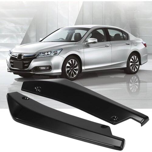 Universal Fit Rear Bumper Lip Splitter Fins Body Lip Spoiler Chin Skirt Protector Black