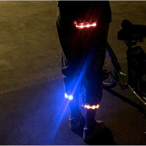 Bicycle light LED warning seat belts luminous armbands cycling running riding safety lights harness trousers leggings armbands