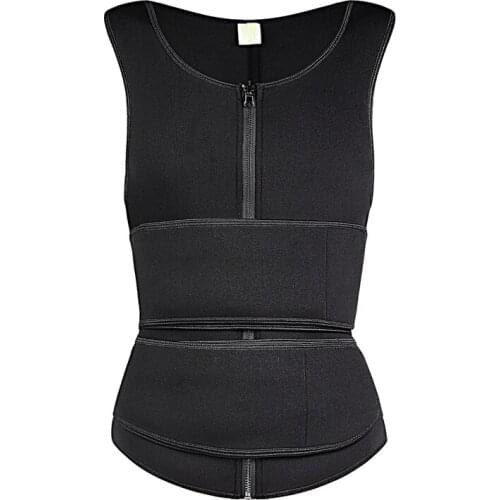 YAGIMI Neoprene Waist Trainer Vest Women Body Shaper Sauna Sweat Suit Slimming Sheath Fitness Workout Top Shapewear Trimmer Belt