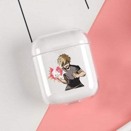 Boku no Hero Katsuki Bakugo Soft TPU Case For Apple Airpods 1/2 Protective Cases Bluetooth Wireless Earphone Cover
