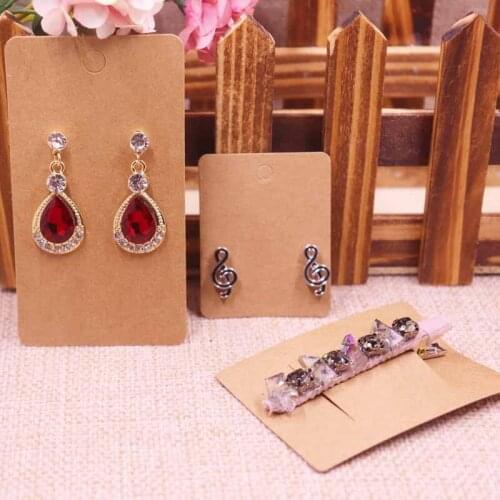 100sets new card Wholesale earring card Hair Clip &Hair Band Card Blank white Jewelry Card Can Custom Logo Cost Extra