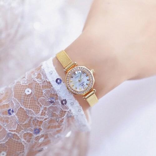 Women Luxury Brand Watch 2019 Rhinestone Ladies Watches Rose Gold Small Dial Female Wrist Watch Stainless Steel Reloj Mujer 2019