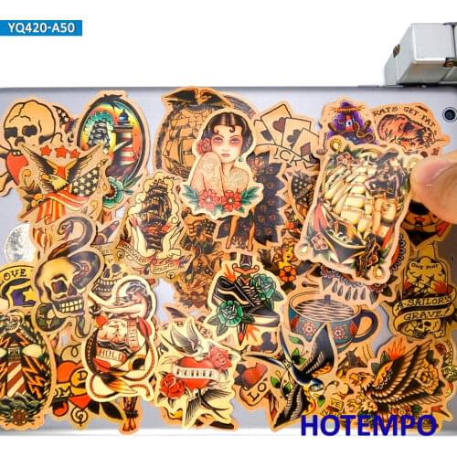 50pcs Old School Sailor Mixed Tattoo Sexy Girls Stickers for DIY Phone Laptop Luggage Guitar Skateboard PAD Case Decals Stickers