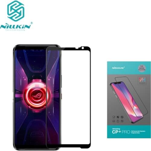 For Asus ROG Phone 3/3 Strix CP+ PRO Full Cover Tempered Glass 9H 2.5D Curved Screen Protector NILLKIN Amazing Nanometer film