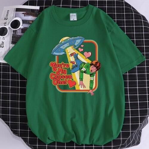 My Chosen One Simplicity printed mens T-shirts harajuku Crewneck Tshirts retro big size clothes Creative summer tshirt for men