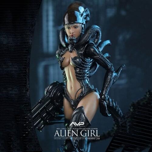 HAS002 1/6 Scale Alien VS. Predator AVP Sexy Girl Model 12 inch Action Figure Body Model for Fans Holiday Gift