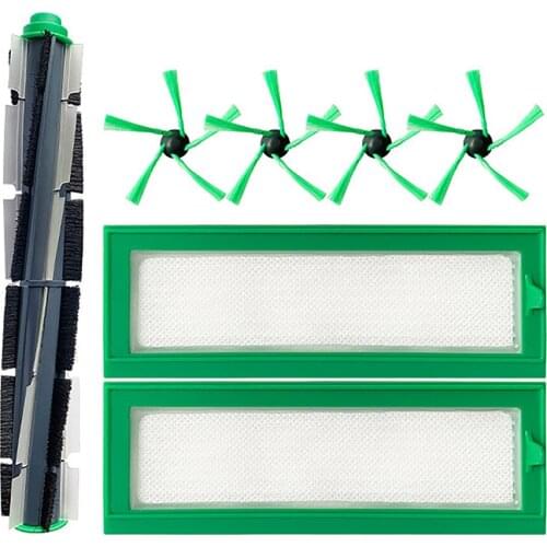HEPA Filter Main Roller Brushes Filters Side Brushes for Vorwerk Kobold RV20/RV30 Sweeping Robot Accessories