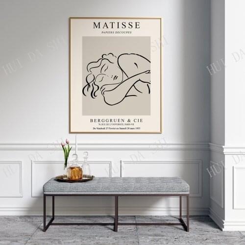 Matisse Sleeping Woman, Matisse Print, Printable Wall Art, Matisse Poster, Matisse Exhibition Poster, Abstract Art Print