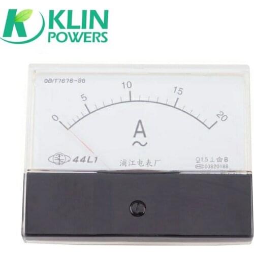 Power Ampere Meter 44L1 AC Electric Current Meter 0~20A Mechanical Pointer Generator Amp Ammeter