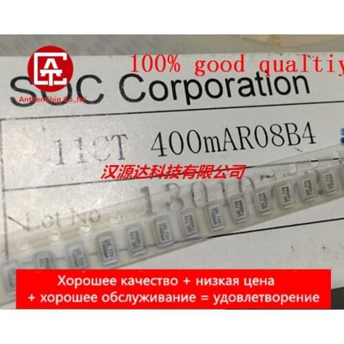 10pcs real orginal new 11CT400MAR08B4 SOC 72V T400MA 0.4A 1206 SOC patch delay fuse wire