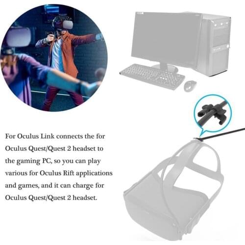 VR Accessories For Oculus Quest 1/2 Link VR Headset Data Cable Transfer Cable USB 5m Line Type-C C 3.1 Charge Data USB-A Ty O8N6