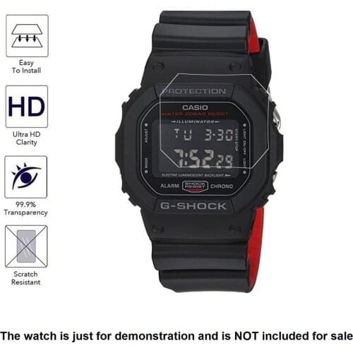 3pcs Clear Soft PET LCD Screen Protector for Casio G-Shock DW-5600/DW5600 Protective Shield Film Protection