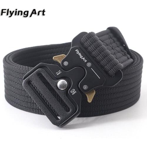 Mens Tactical Designer Belt Casual Jeans Pants Nylon Belt Combat Army Outdoor Survival Marine Corps Canvas For Nylon Male