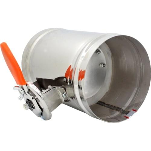 Manual air Damper Valve vent Ventilation Damper air Duct Vent Diameter 80 - 400 mm stainless steel